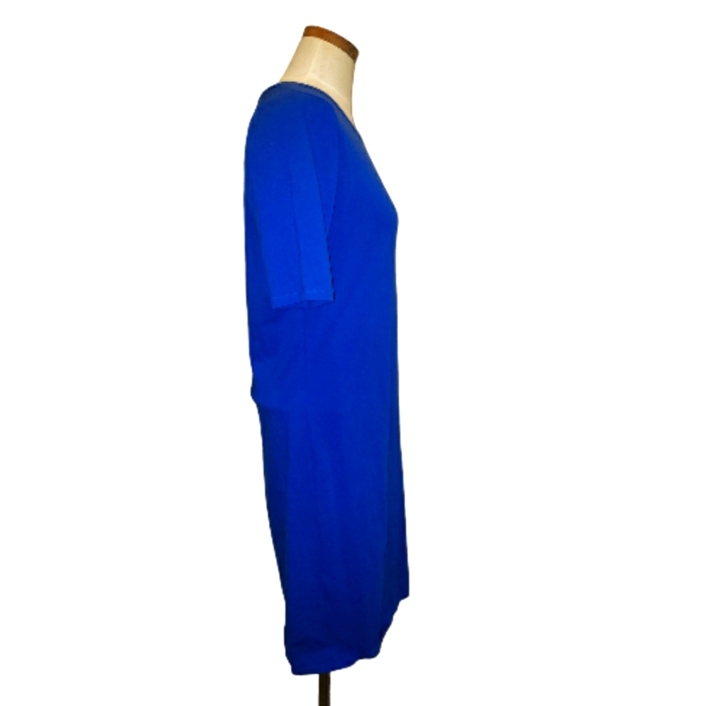 LuLaRoe Knee-Length Mid-Length Sleeves Cobalt Blue T-Shirt Dress XL (12-16) - Picture 10 of 16